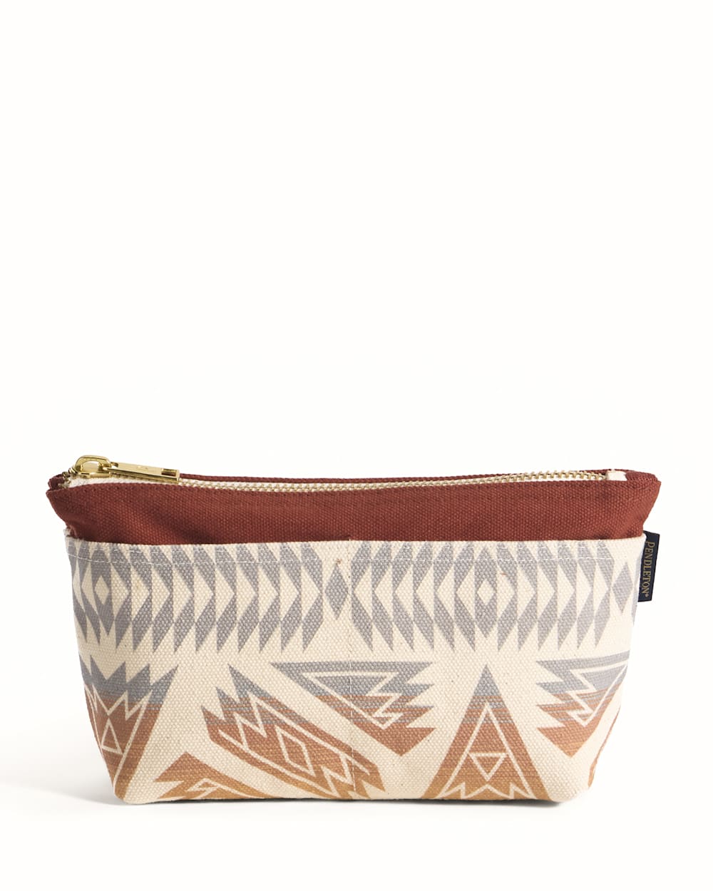 ASTORIA CANVAS ZIP POUCH IN BRICK PONDEROSA image number 1