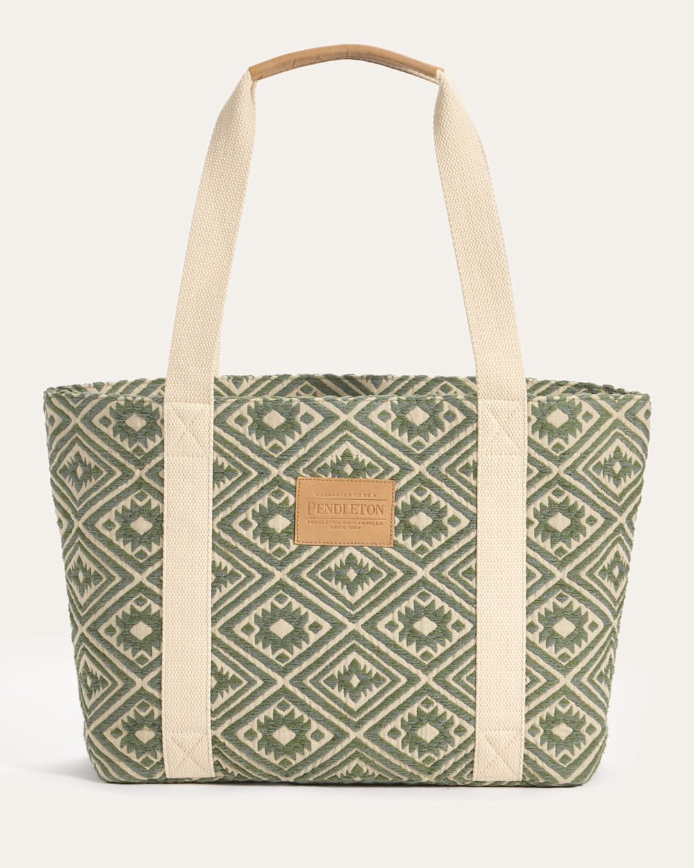 BAYSIDE COTTON TOTE IN EMERALD CREEK image number 1