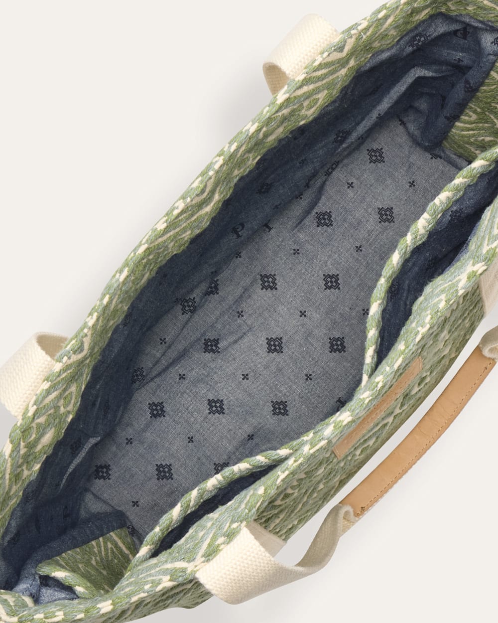 ALTERNATE VIEW OF BAYSIDE COTTON TOTE IN EMERALD CREEK image number 3