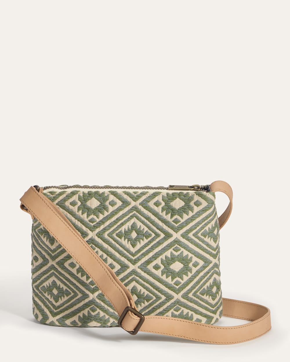 ALTERNATE VIEW OF BAYSIDE COTTON CROSSBODY IN EMERALD CREEK image number 2