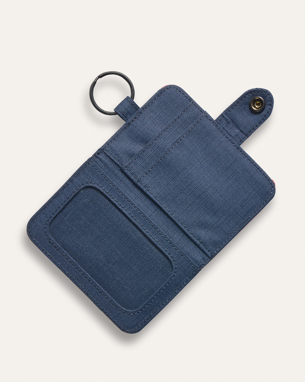 ALTERNATE VIEW OF CREEKSIDE EXPLORER KEY RING WALLET IN NAVY MULTI image number 3