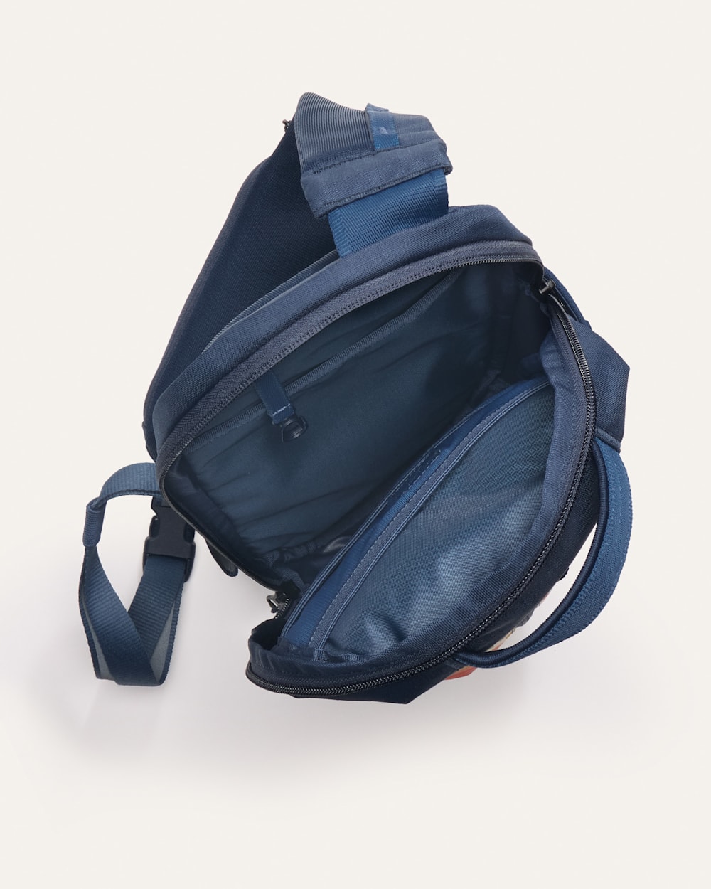 ALTERNATE VIEW OF CREEKSIDE EXPLORER SLING BACKPACK IN NAVY MULTI image number 3