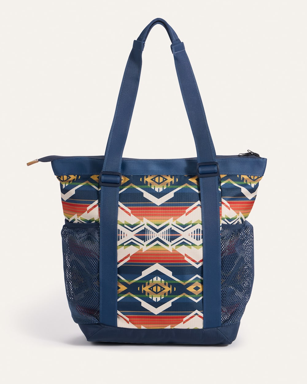 ALTERNATE VIEW OF CREEKSIDE EXPLORER ZIP TOTE IN NAVY MULTI image number 2
