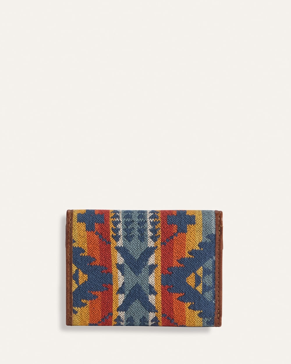 ALTERNATE VIEW OF NEHALEM COTTON TRIFOLD WALLET IN NAVY MULTI image number 2