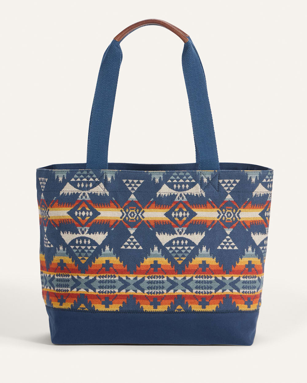 ALTERNATE VIEW OF NEHALEM COTTON CITY ZIP TOTE IN NAVY MULTI image number 2
