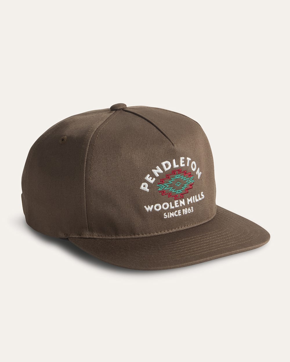 UNSTRUCTURED FIVE PANEL COTTON HAT IN CHOCOLATE image number 1