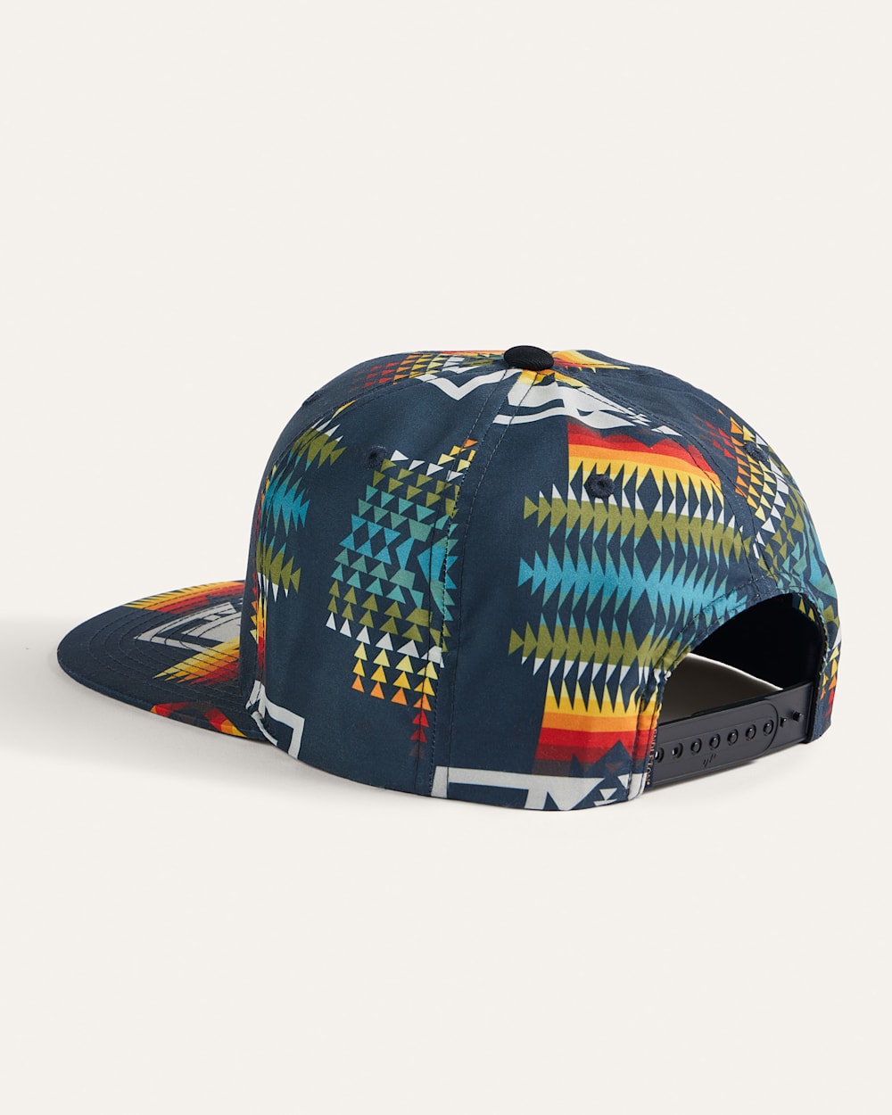 ALTERNATE VIEW OF PRINTED SIX PANEL SNAPBACK HAT IN BLACK CHIEF JOSEPH image number 2