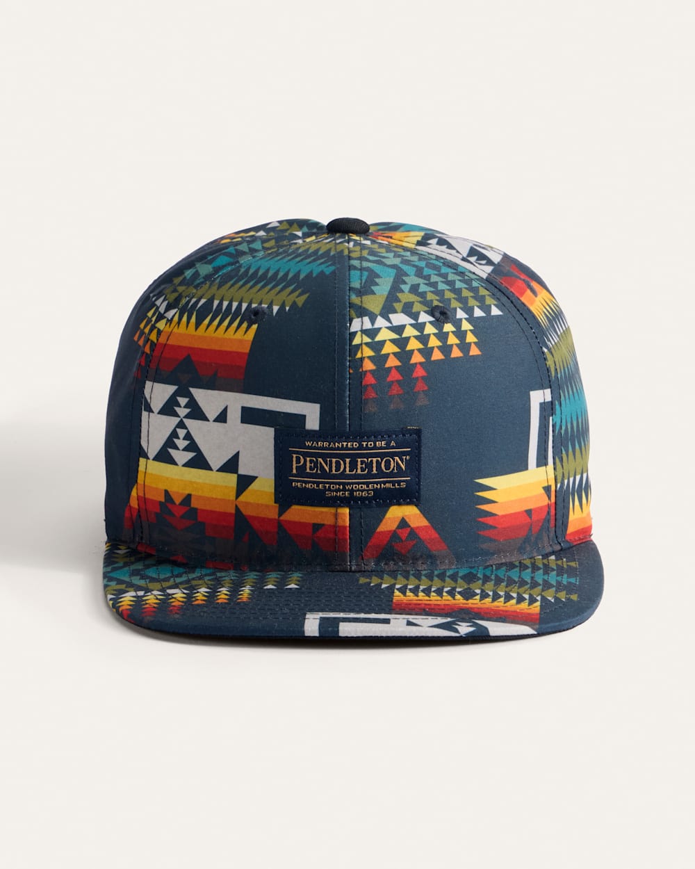 ALTERNATE VIEW OF PRINTED SIX PANEL SNAPBACK HAT IN BLACK CHIEF JOSEPH image number 3