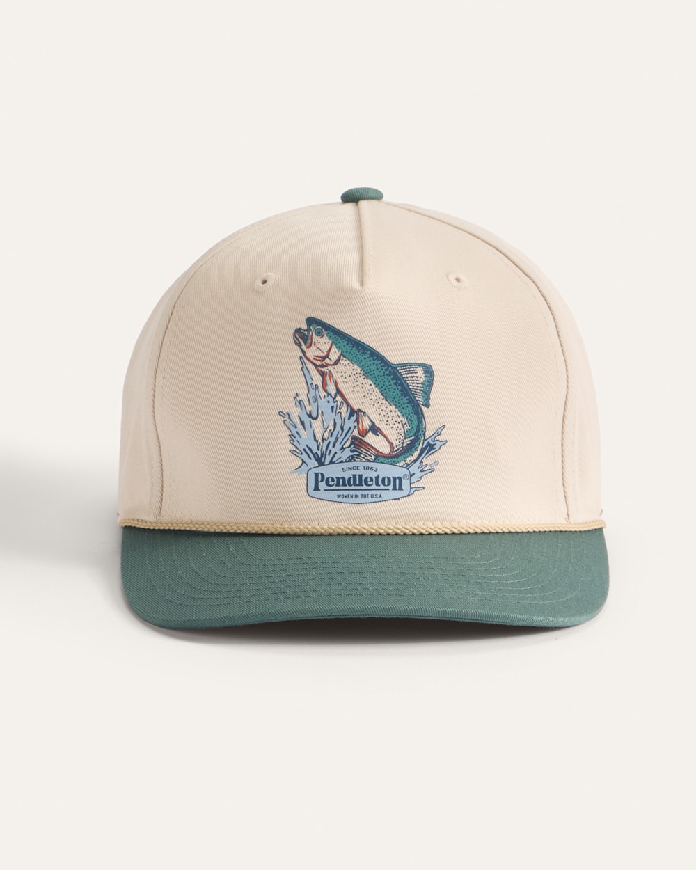 ALTERNATE VIEW OF SALMON FIVE PANEL SNAPBACK HAT IN BIRCH image number 3