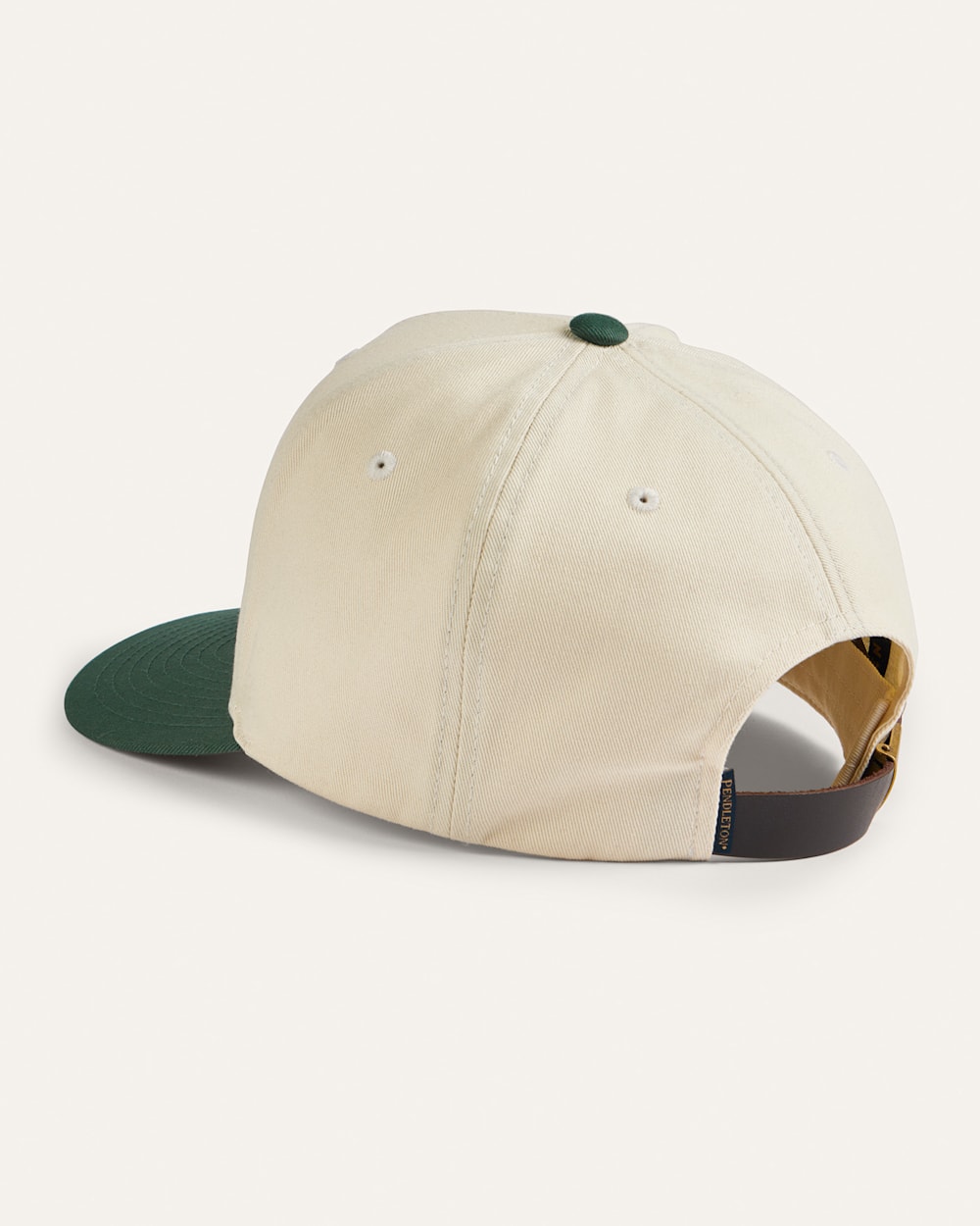 ALTERNATE VIEW OF LETTERMAN FIVE PANEL SLIDEBACK HAT IN IVORY image number 2