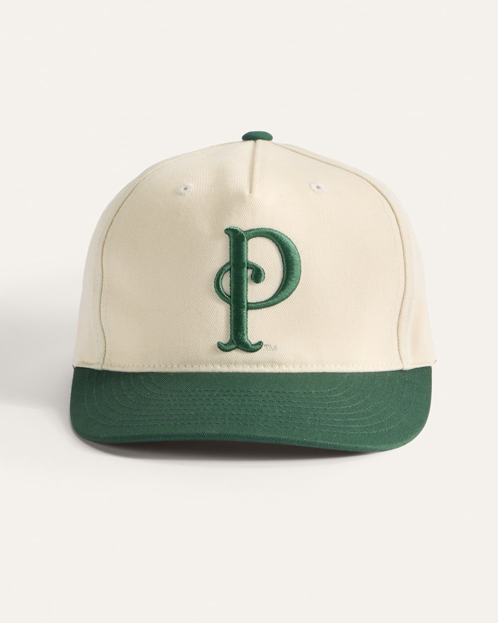 ALTERNATE VIEW OF LETTERMAN FIVE PANEL SLIDEBACK HAT IN IVORY image number 3