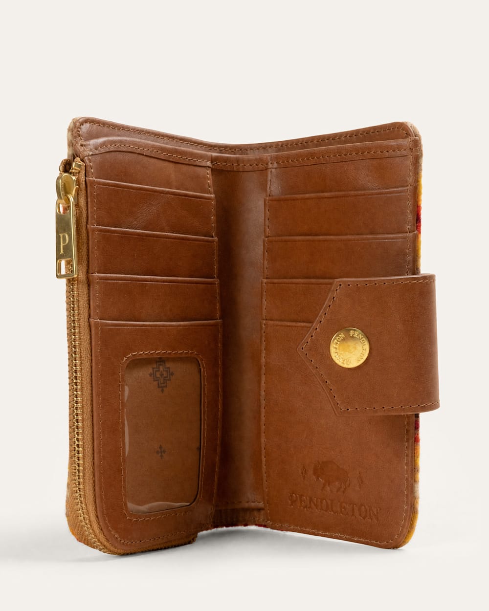 ALTERNATE VIEW OF LOOK WEST CANYON WALLET IN TAN HARDING image number 3