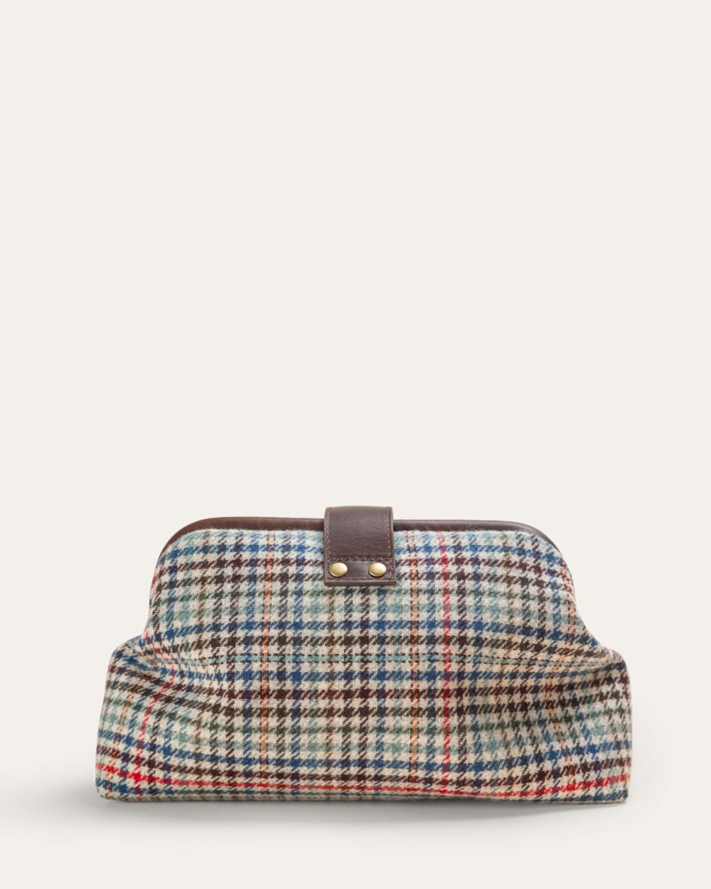 ALTERNATE VIEW OF CAMEL BRIGHTS HERITAGE CLUTCH IN MULTI CHECK image number 2