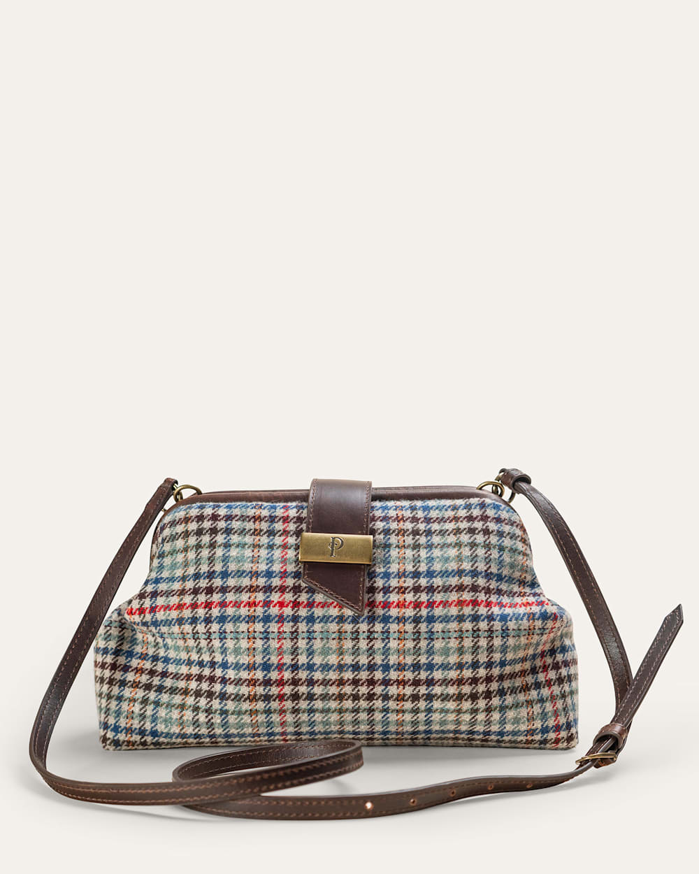 ALTERNATE VIEW OF CAMEL BRIGHTS HERITAGE CLUTCH IN MULTI CHECK image number 3