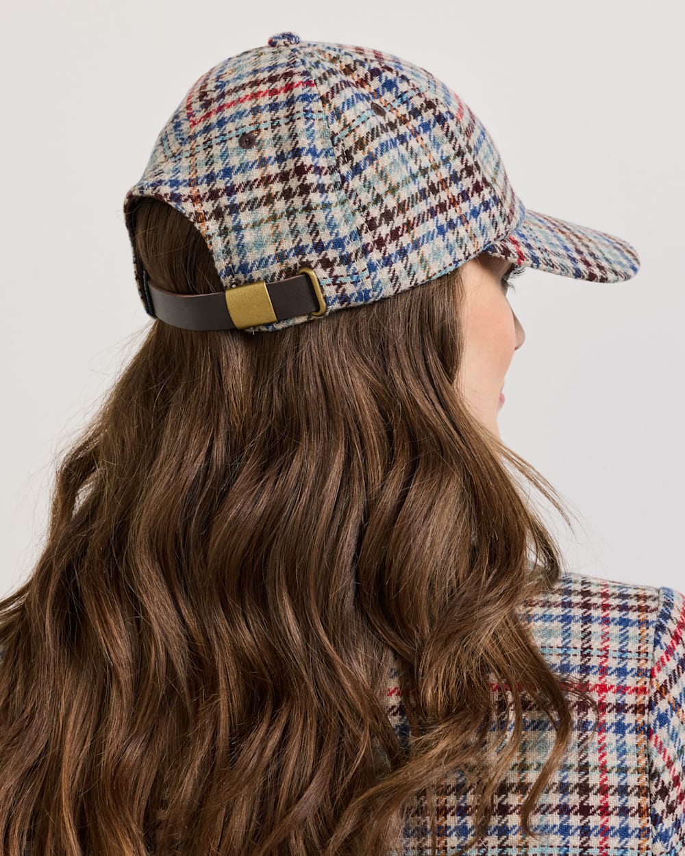 ALTERNATE VIEW OF CAMEL BRIGHTS HERITAGE WOOL HAT IN MULTI CHECK image number 4