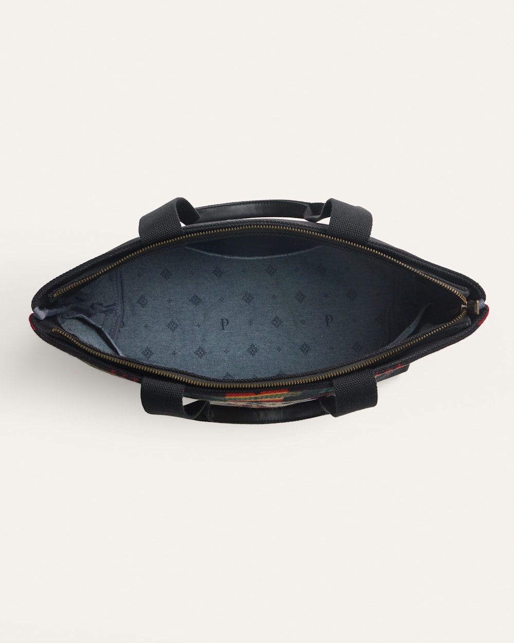 ALTERNATE VIEW OF TRADITIONS CITY ZIP TOTE IN BLACK CHIEF JOSEPH image number 3