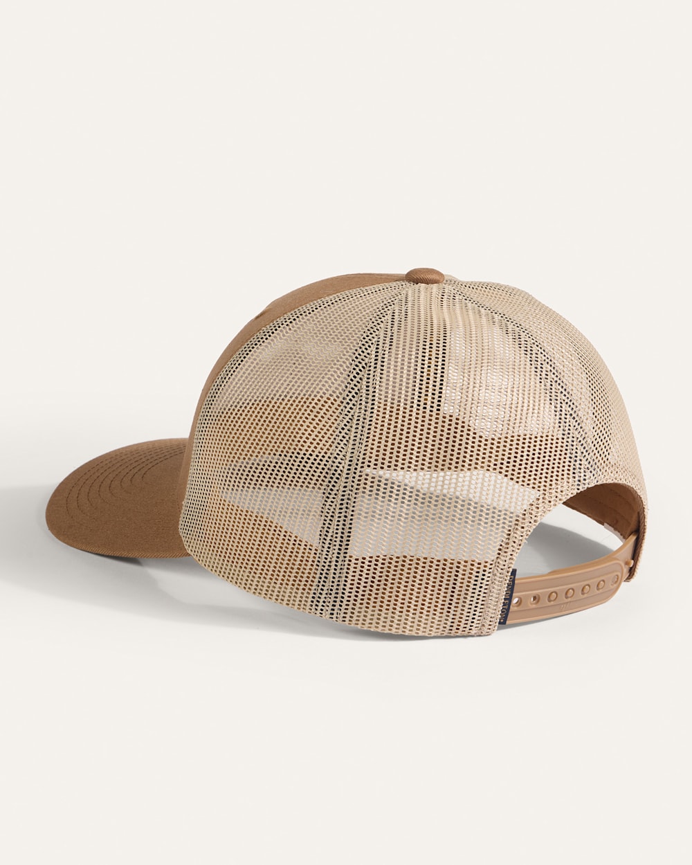 ALTERNATE VIEW OF WESTERN LOGO FIVE PANEL TRUCKER HAT IN TAN image number 2