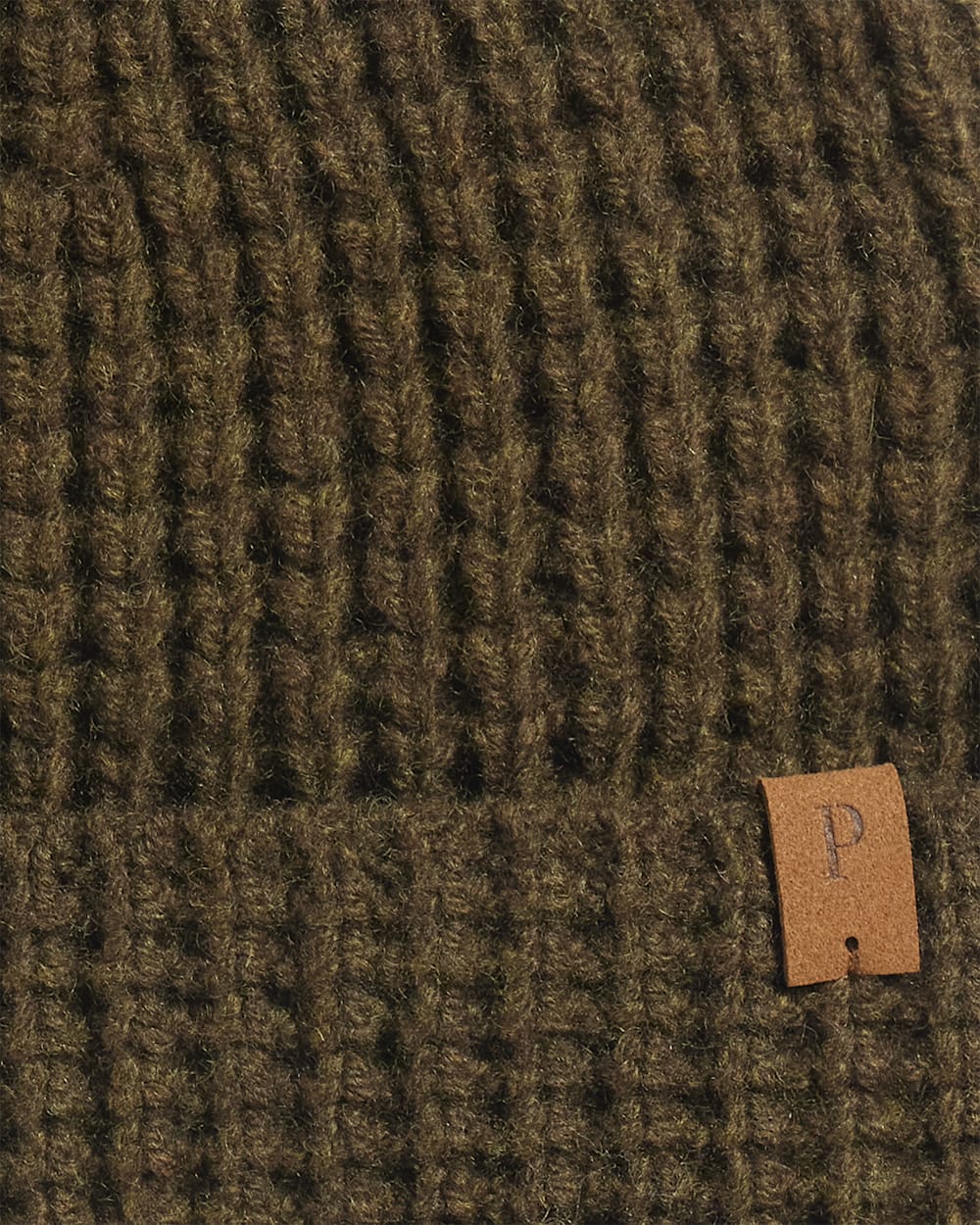 ALTERNATE VIEW OF LAMBSWOOL WATCH CAP IN OLIVE image number 2