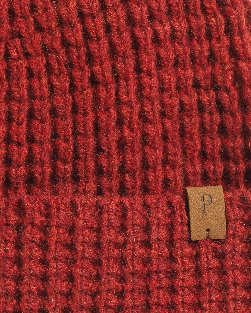 ALTERNATE VIEW OF LAMBSWOOL WATCH CAP IN CAYENNE image number 2