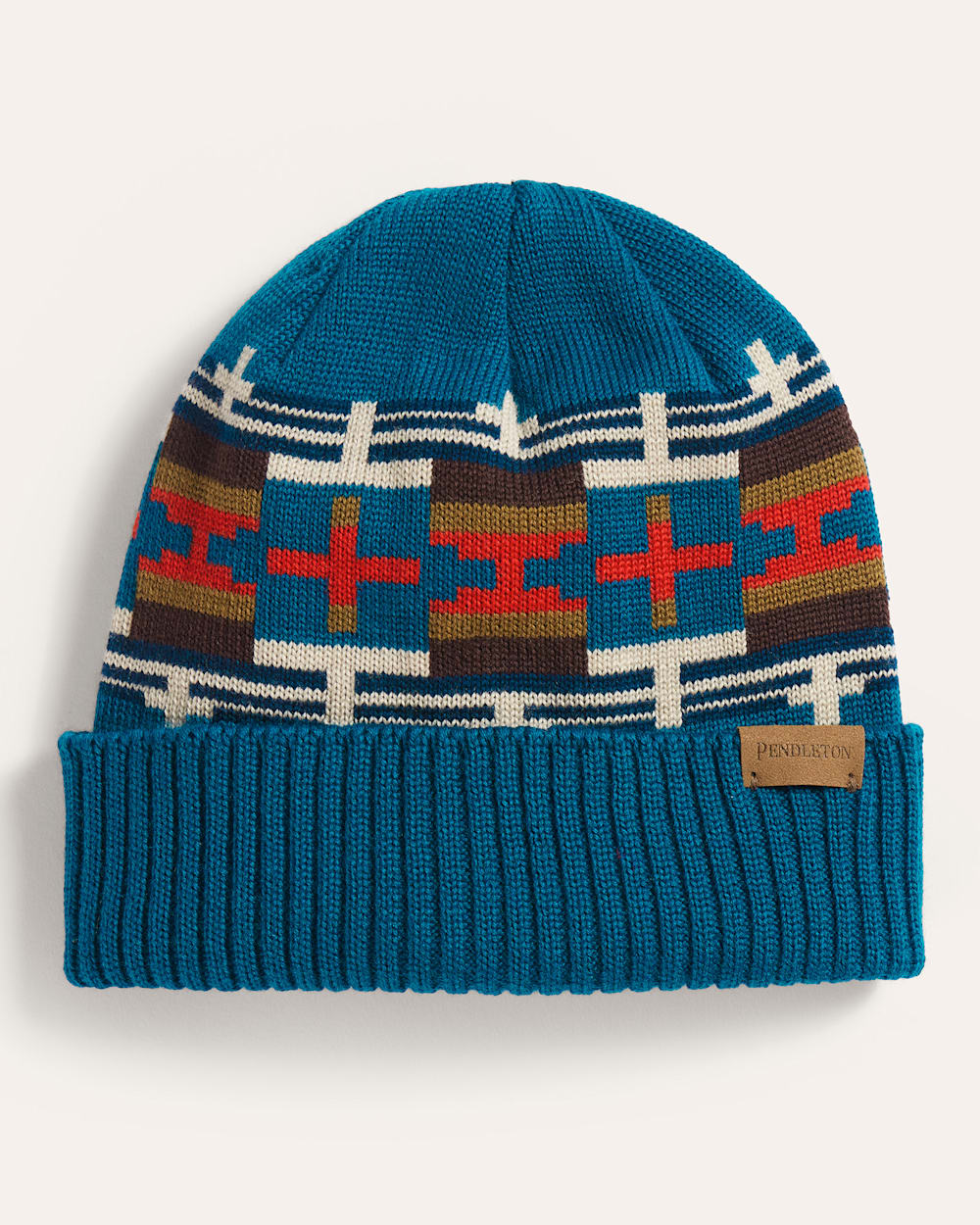 SHIPROCK MERINO BEANIE IN TEAL image number 1
