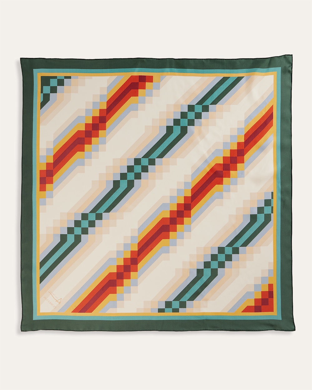 ALTERNATE VIEW OF ADDIE ROANHORSE X PENDLETON MIDDLE WATERS SILK SCARF IN MULTI image number 2