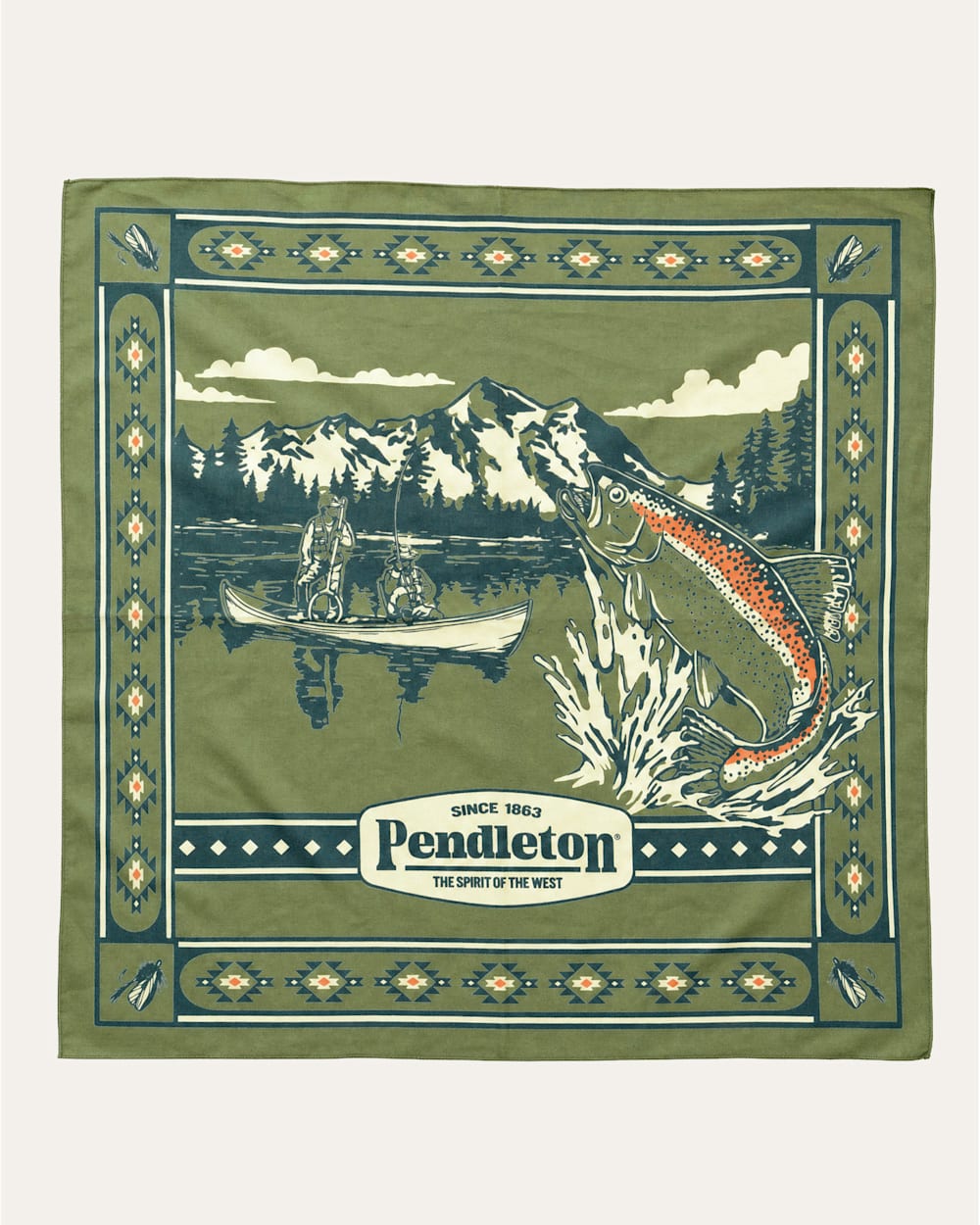 LAKESIDE BANDANA IN OLIVE image number 1