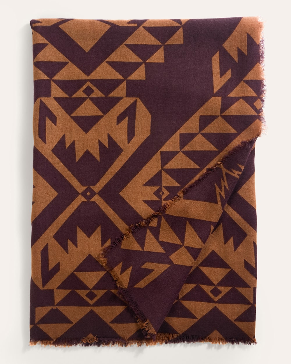 ALTERNATE VIEW OF ECHO BAY FEATHERWEIGHT WOOL SCARF IN BROWN image number 4