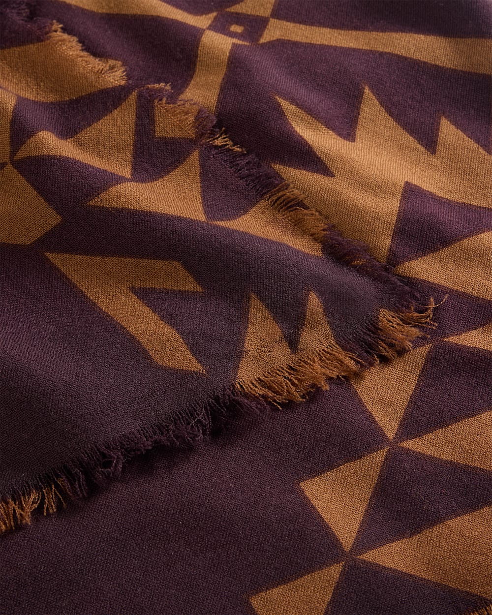 ALTERNATE VIEW OF ECHO BAY FEATHERWEIGHT WOOL SCARF IN BROWN image number 5