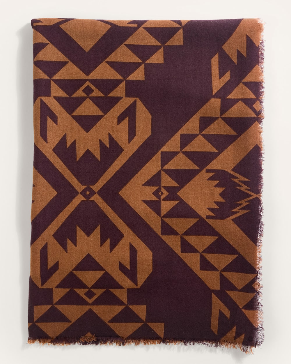 ALTERNATE VIEW OF ECHO BAY FEATHERWEIGHT WOOL SCARF IN BROWN image number 6
