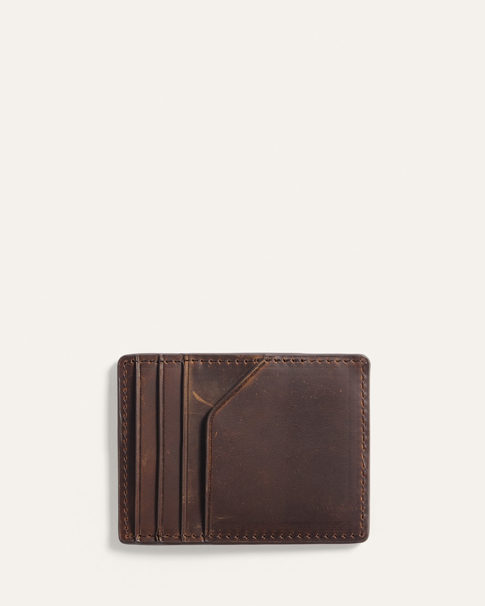 ALTERNATE VIEW OF ODYSSEY WAXED CANVAS WALLET IN OLIVE image number 2