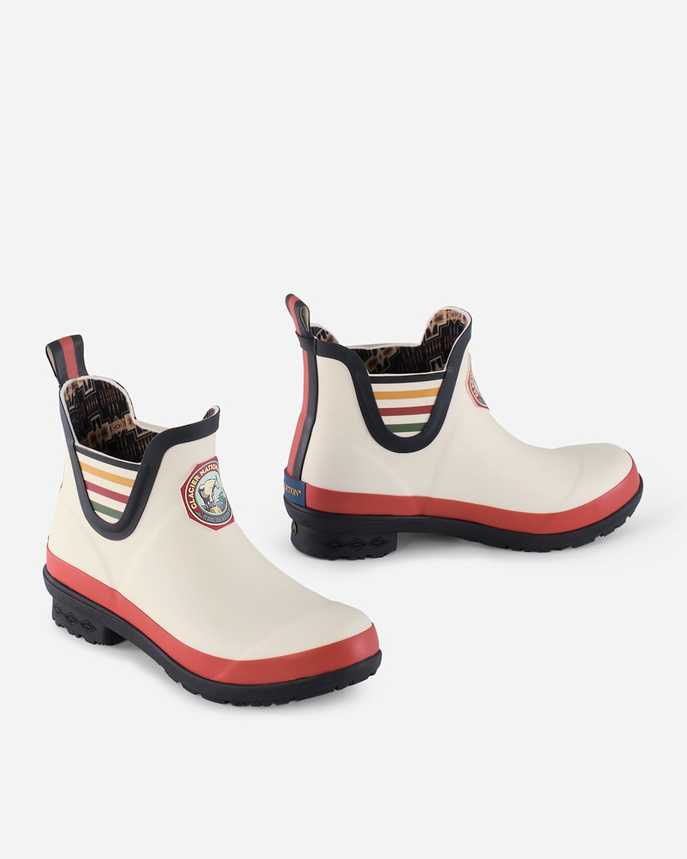 ALTERNATE VIEW OF NATIONAL PARK CHELSEA RAIN BOOTS IN GLACIER PARK WHITE image number 2