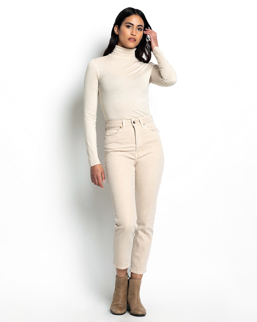 Women s Long Sleeve Turtleneck Jersey Tee