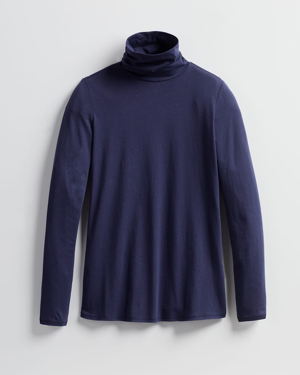 LONG-SLEEVE TURTLENECK JERSEY TEE IN OCEAN BLUE image number 1