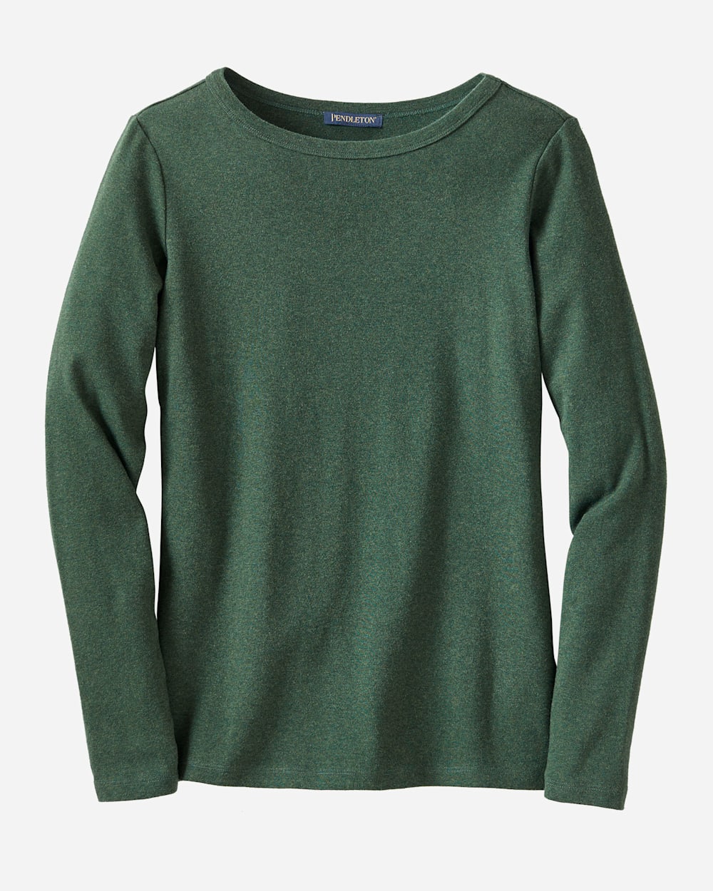 WOMEN'S LONG-SLEEVE COTTON RIBBED TEE image number 2
