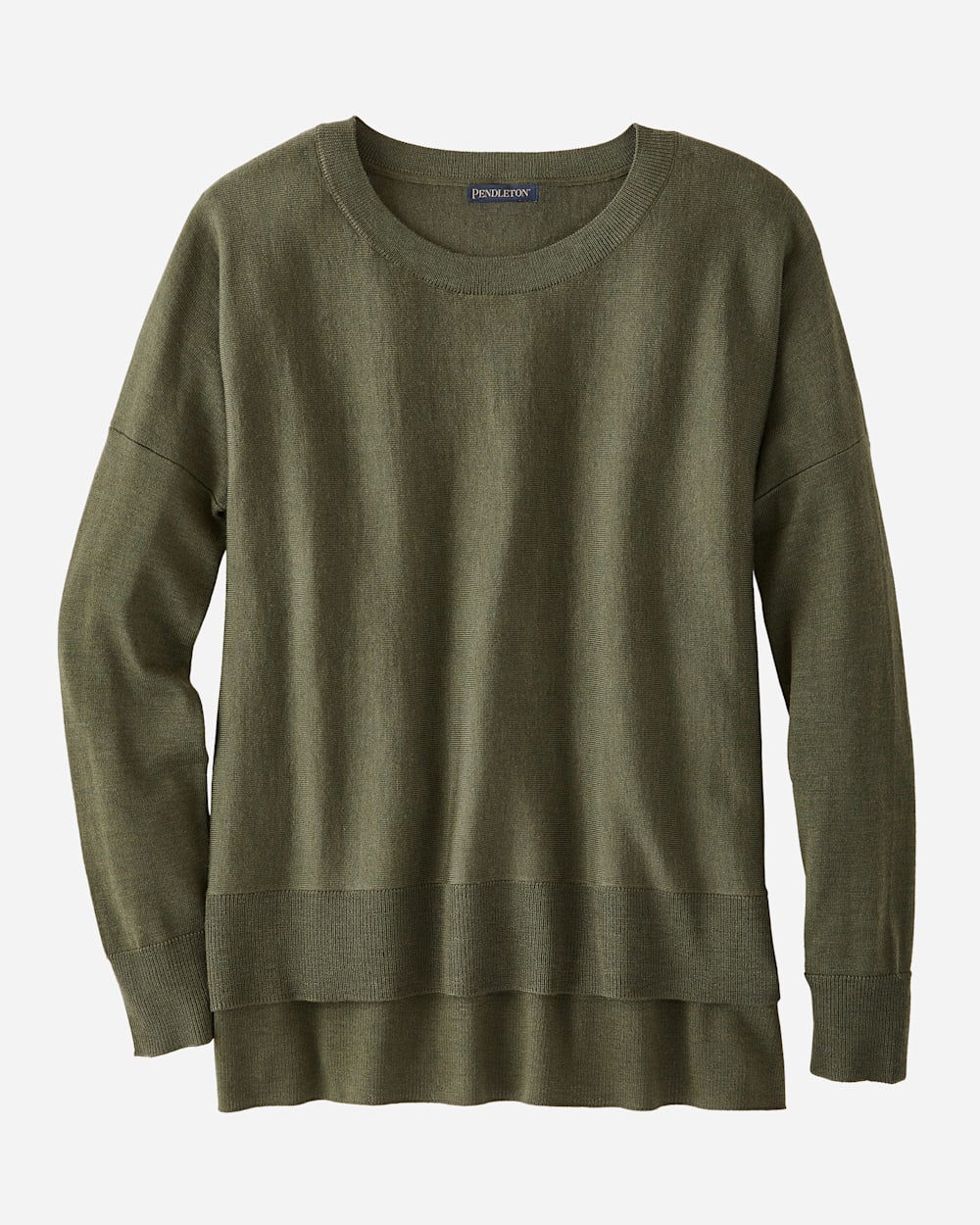 WOMEN'S MERINO EASY-FIT PULLOVER IN OLIVE image number 1