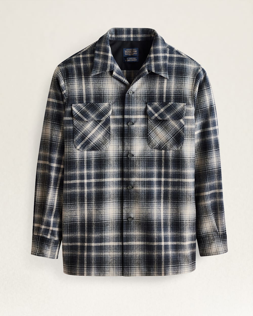 MEN'S PLAID BOARD SHIRT IN GREY/TAN OMBRE image number 1
