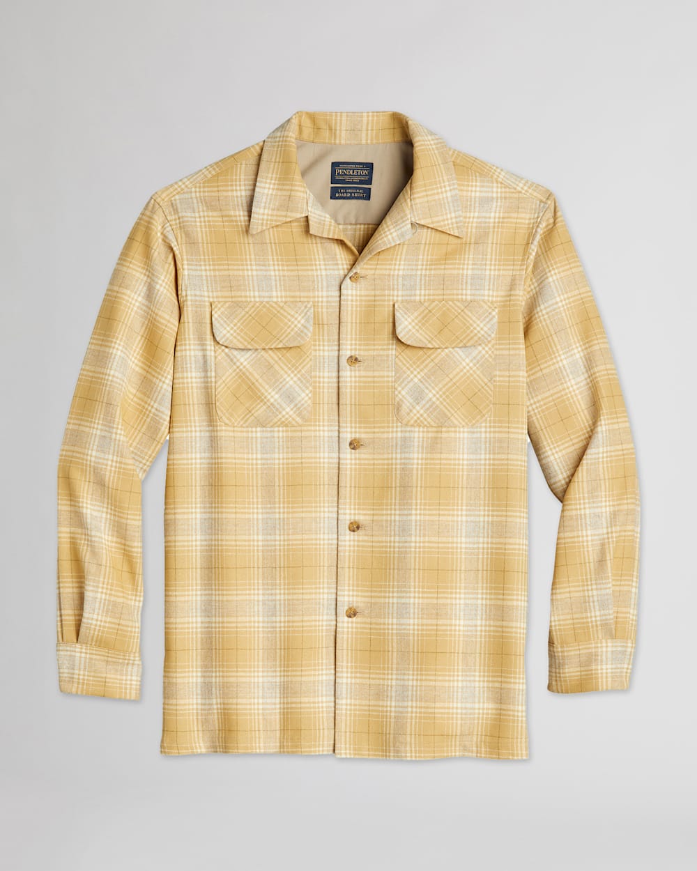 MEN'S PLAID BOARD SHIRT IN GOLD PLAID image number 1