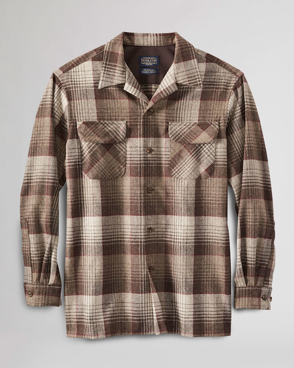 MEN'S BOARD SHIRT IN BROWN/RED OMBRE image number 1