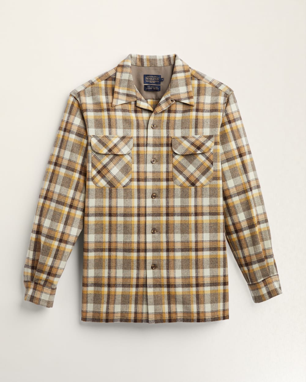 MEN'S PLAID BOARD SHIRT IN TAUPE MIX PLAID image number 1