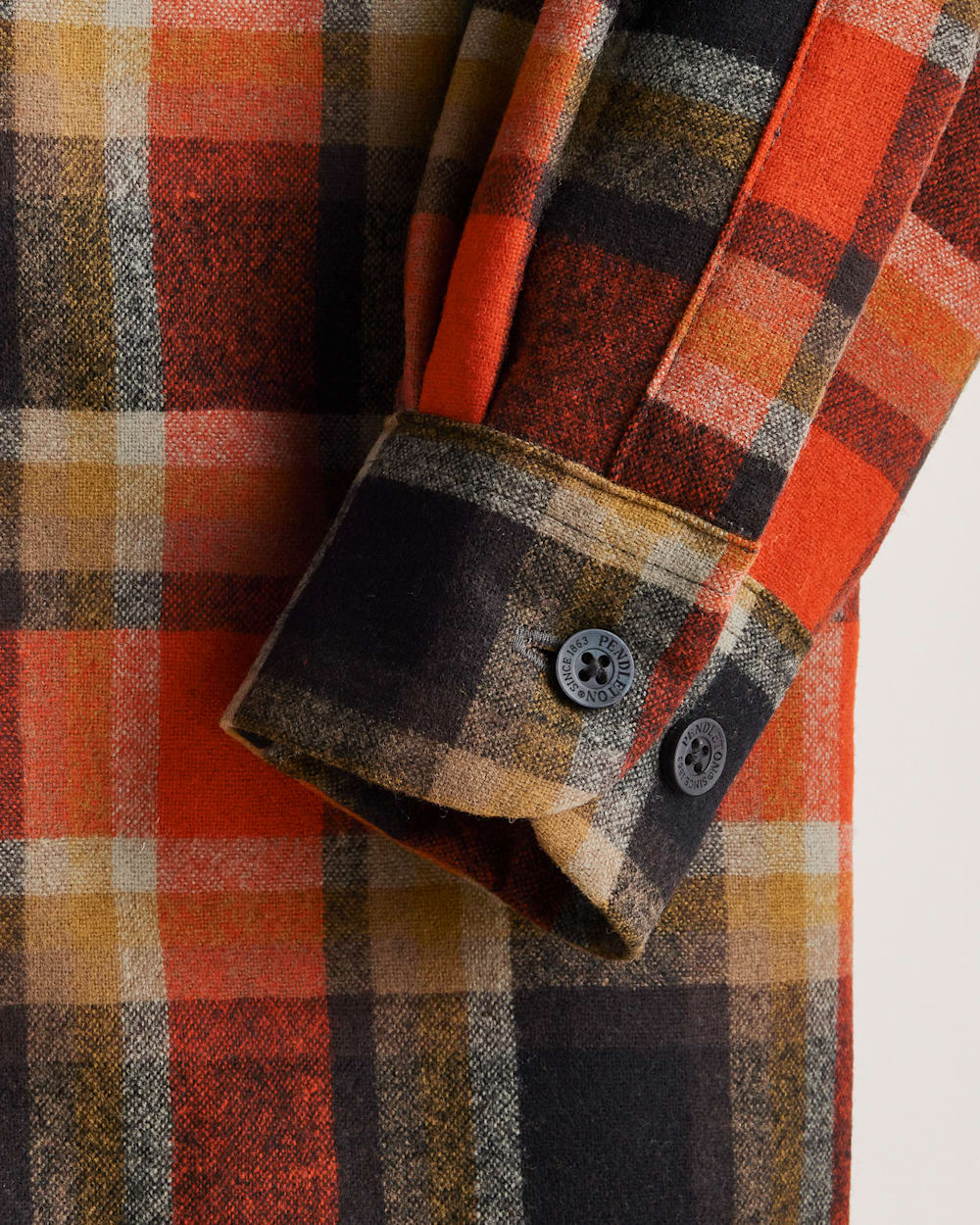 ALTERNATE VIEW OF MEN'S PLAID BOARD SHIRT IN RED/BLACK PLAID image number 3