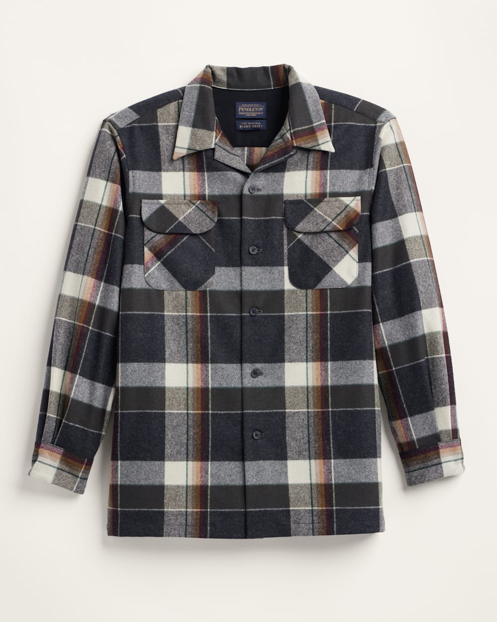 MEN'S PLAID BOARD SHIRT IN BLACK MULTI PLAID image number 1