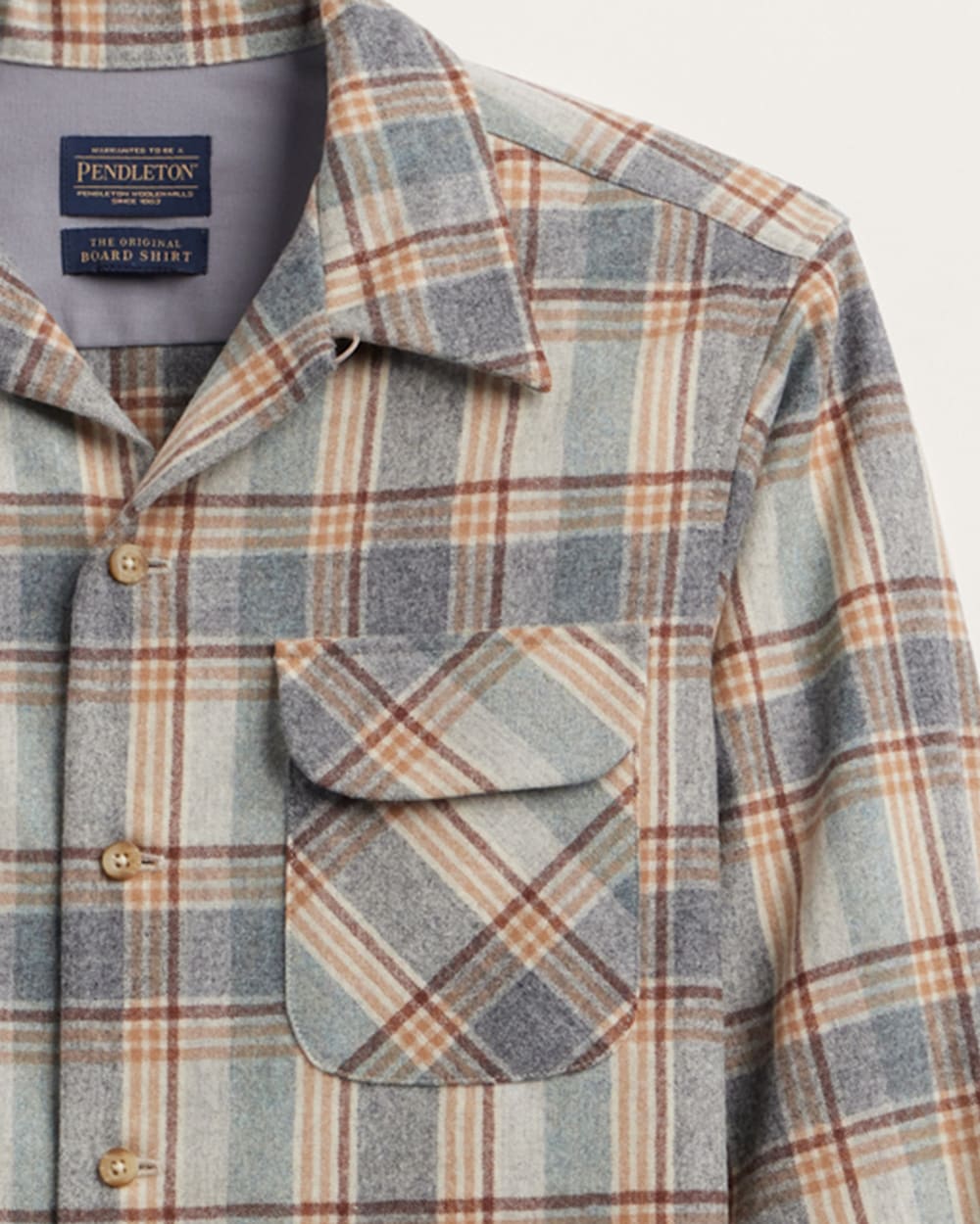 ALTERNATE VIEW OF MEN'S PLAID BOARD SHIRT IN GREY MIX MULTI image number 2