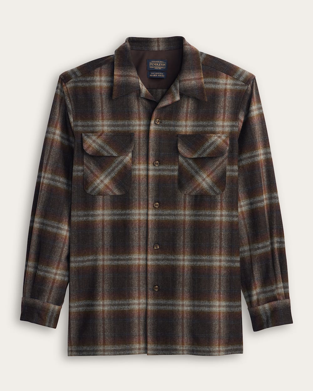 MEN'S PLAID BOARD SHIRT IN GREY MIX MULTI OMBRE image number 1
