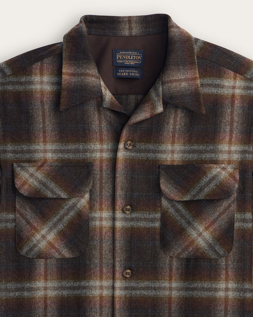 ALTERNATE VIEW OF MEN'S PLAID BOARD SHIRT IN GREY MIX MULTI OMBRE image number 2