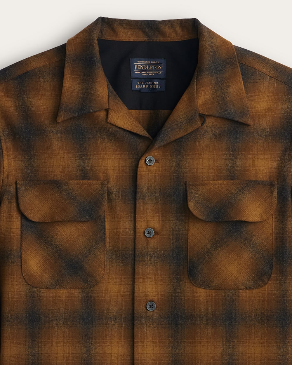 ALTERNATE VIEW OF MEN'S PLAID BOARD SHIRT IN BRONZE OMBRE image number 2