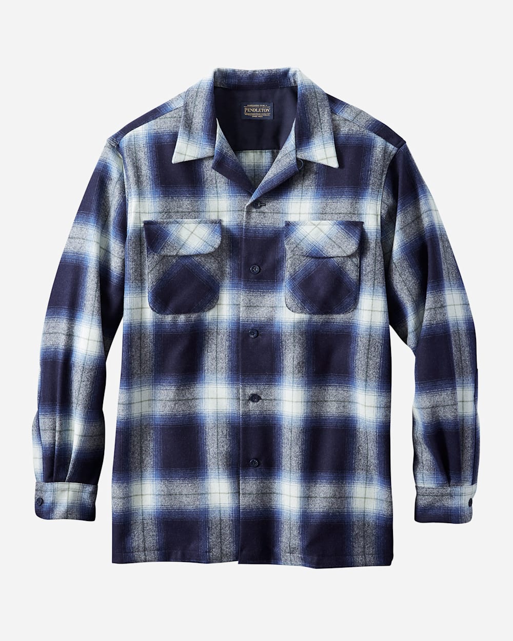 MEN'S BOARD SHIRT IN NAVY/BRIGHT BLUE PLAID image number 1