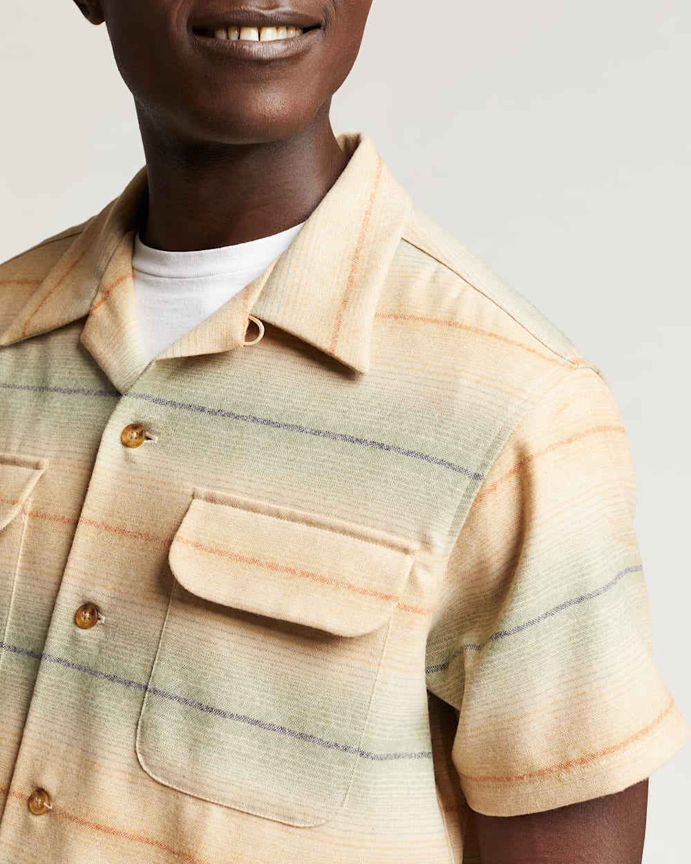MEN S STRIPED SHORT SLEEVE BOARD SHIRT