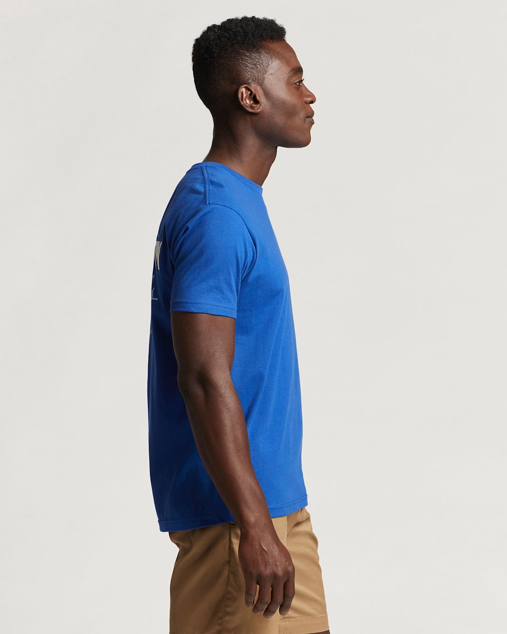 ALTERNATE VIEW OF MEN'S BASE CAMP GRAPHIC TEE IN ROYAL/WHITE image number 3