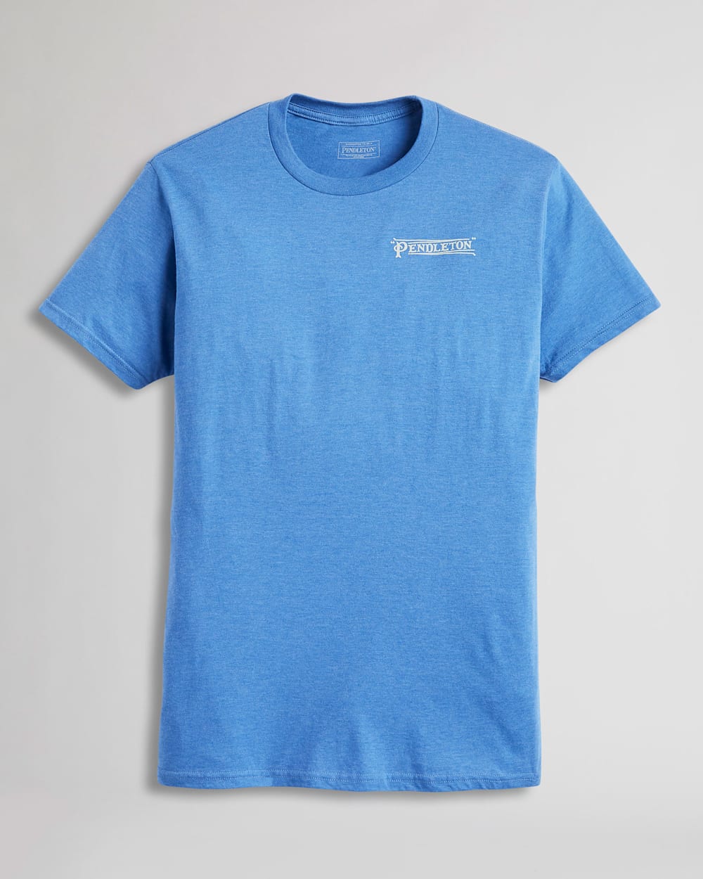 ALTERNATE VIEW OF MEN'S DIAMOND STRIPES GRAPHIC TEE IN ELECTRIC BLUE HEATHER image number 6