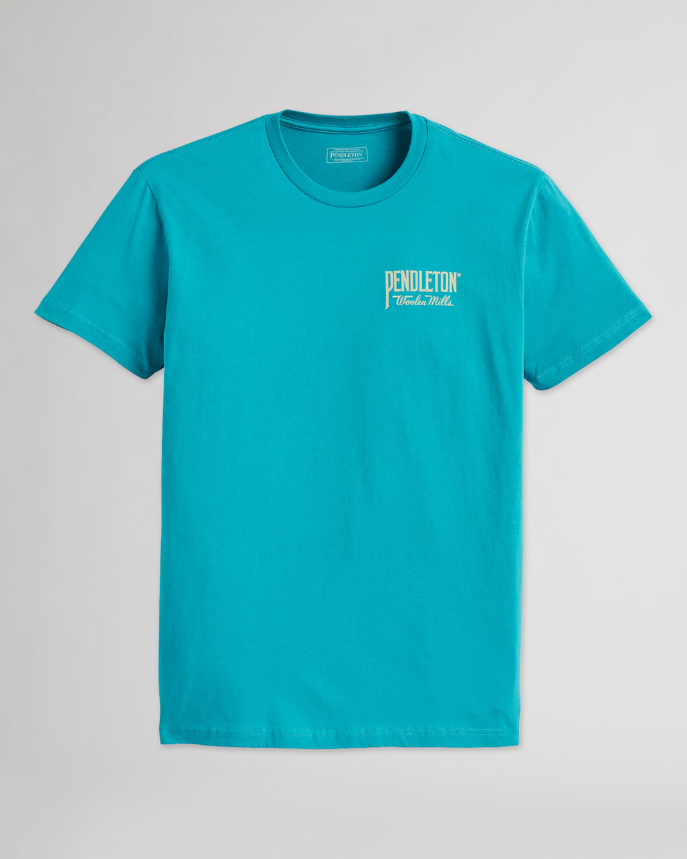 ALTERNATE VIEW OF MEN'S ORIGINAL WESTERN GRAPHIC TEE IN TEAL/WHITE image number 5